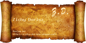 Zichy Dorisz névjegykártya